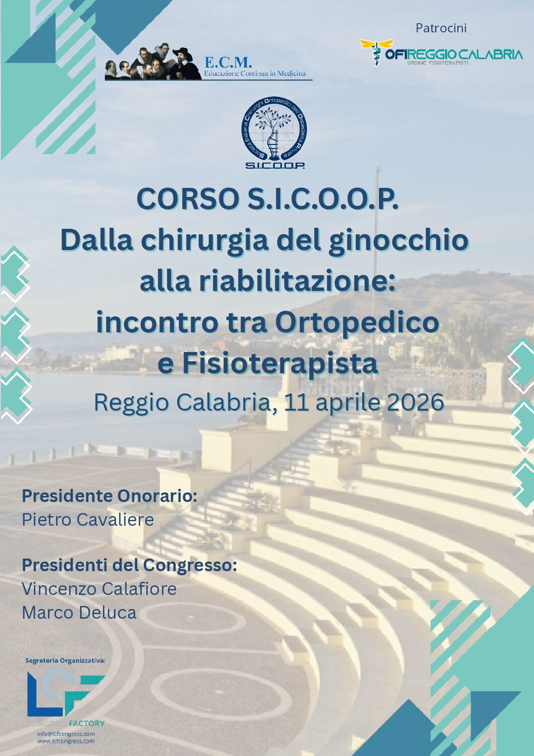11 APR 2026 | Corso S.I.C.O.O.P. – Dalla chirurgia del ginocchio alla riabilitazione: incontro tra Ortopedico e Fisioterapista